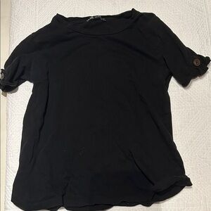 Zara Black Short Sleeve Tee